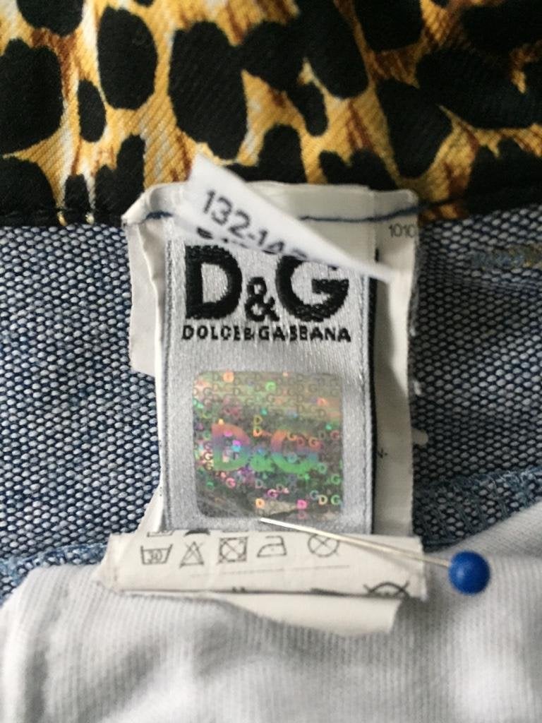 B355 Origineel Dolce & Gabbana: rok spijkerrok Maat XS=34, Blauw, Ophalen of Verzenden, Zo goed als nieuw, Dolce and Gabbana