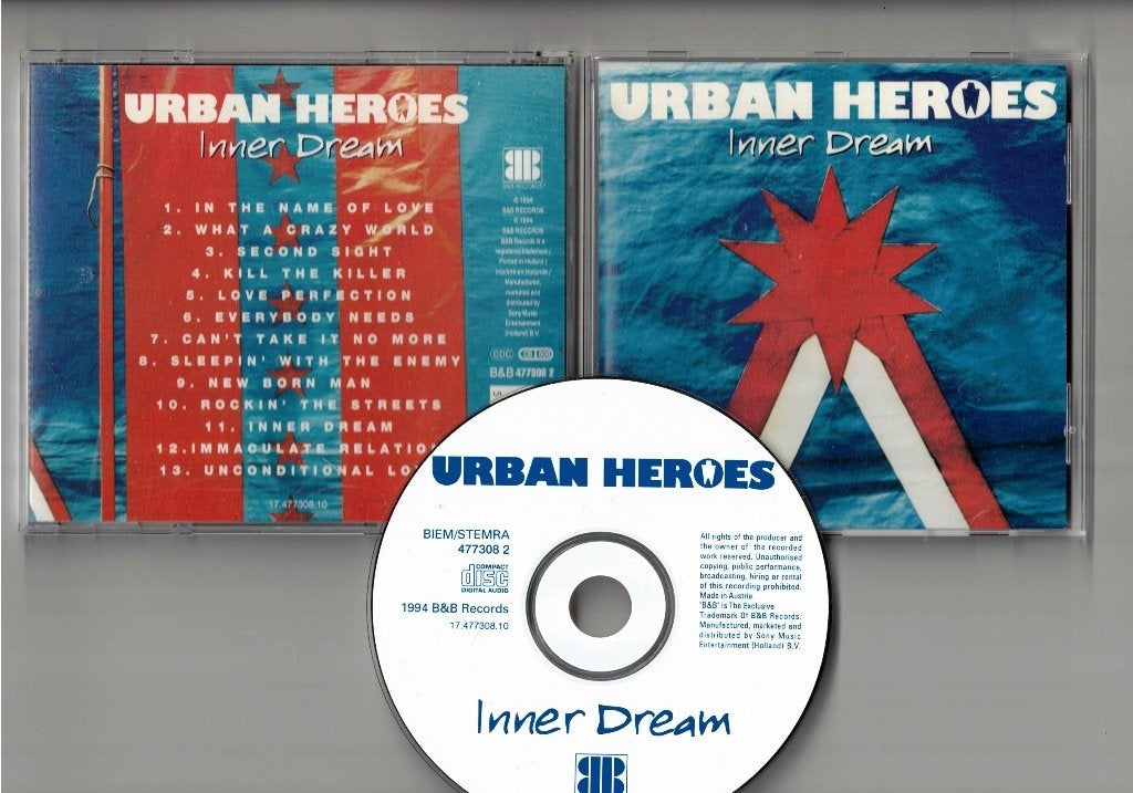 URBAN HEROES CD Inner Dreams, Ophalen of Verzenden, Zo goed als nieuw, Poprock