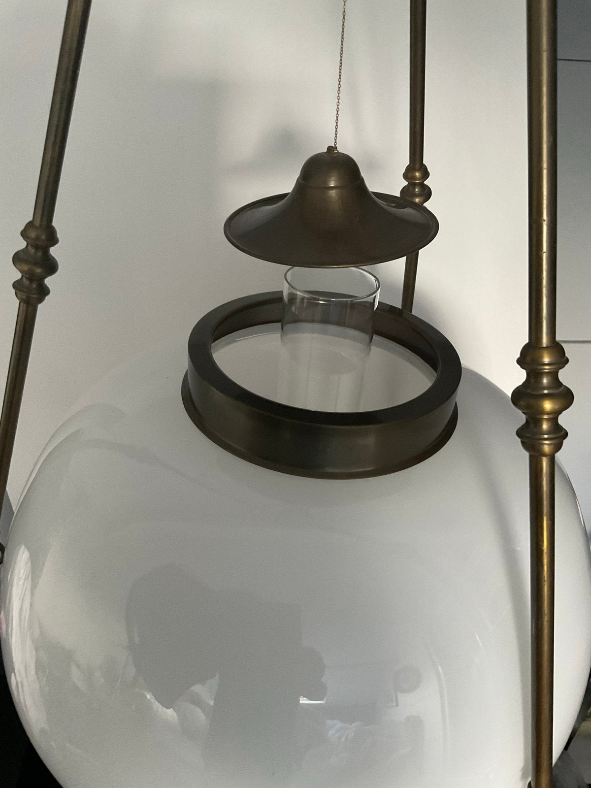 Antieke American Coop Olie Lamp - 1850, Antiek en Kunst, Ophalen