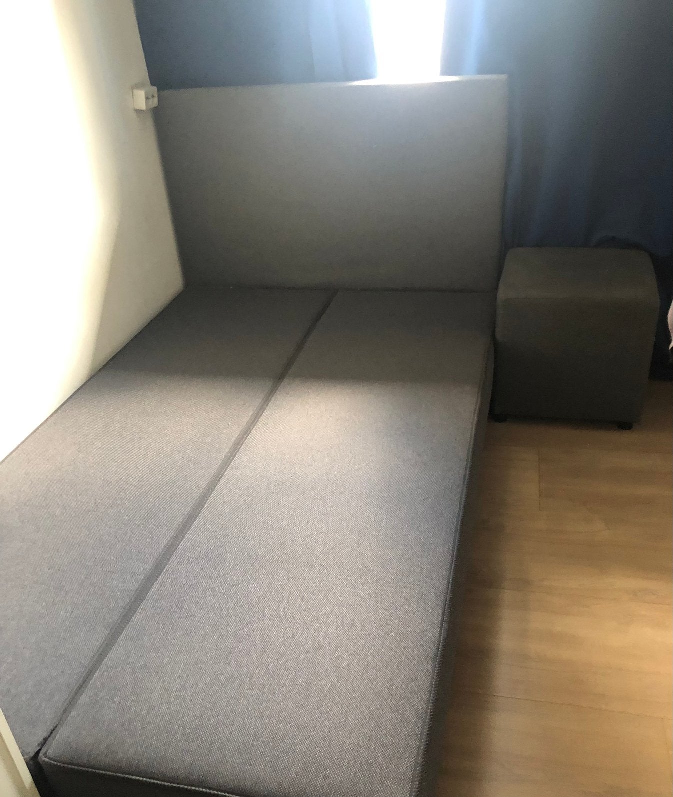 Boxspring, Huis en Inrichting, Ophalen, Zo goed als nieuw, Twijfelaar, 120 cm