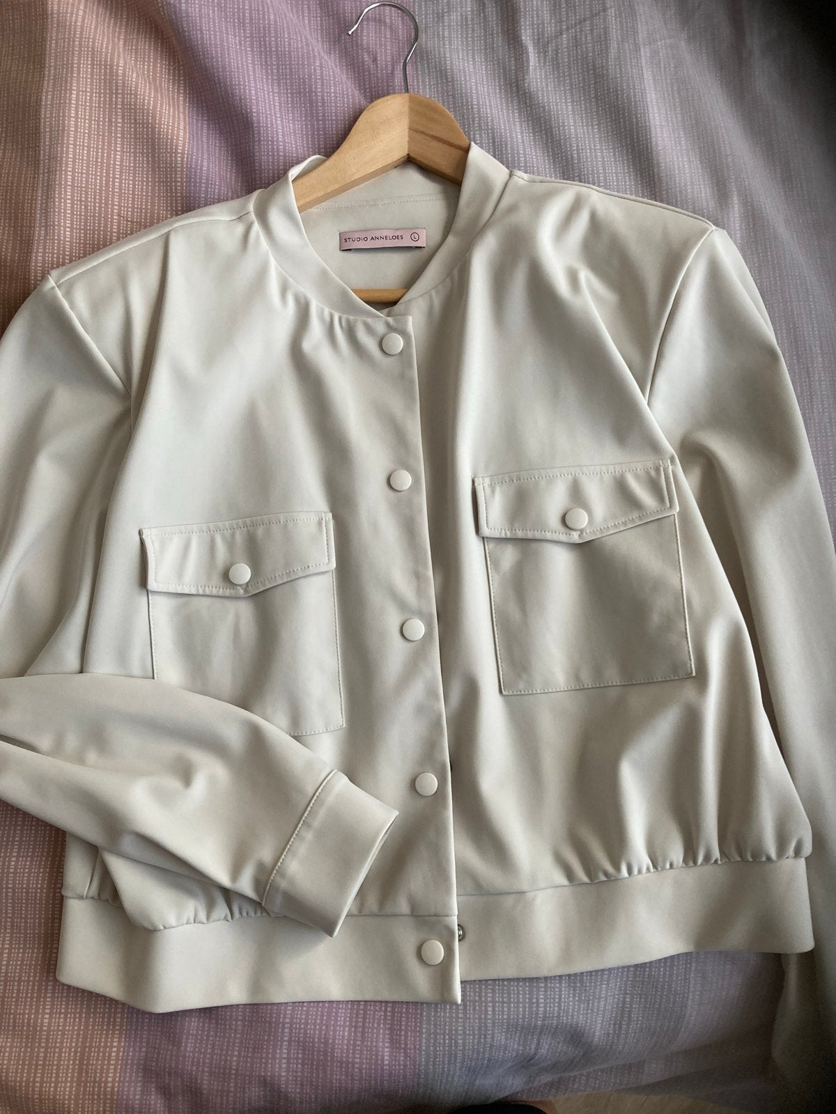 Studio Anneloes bomberjack maat L, Ophalen of Verzenden, Zo goed als nieuw, Maat 42/44 (L), Beige