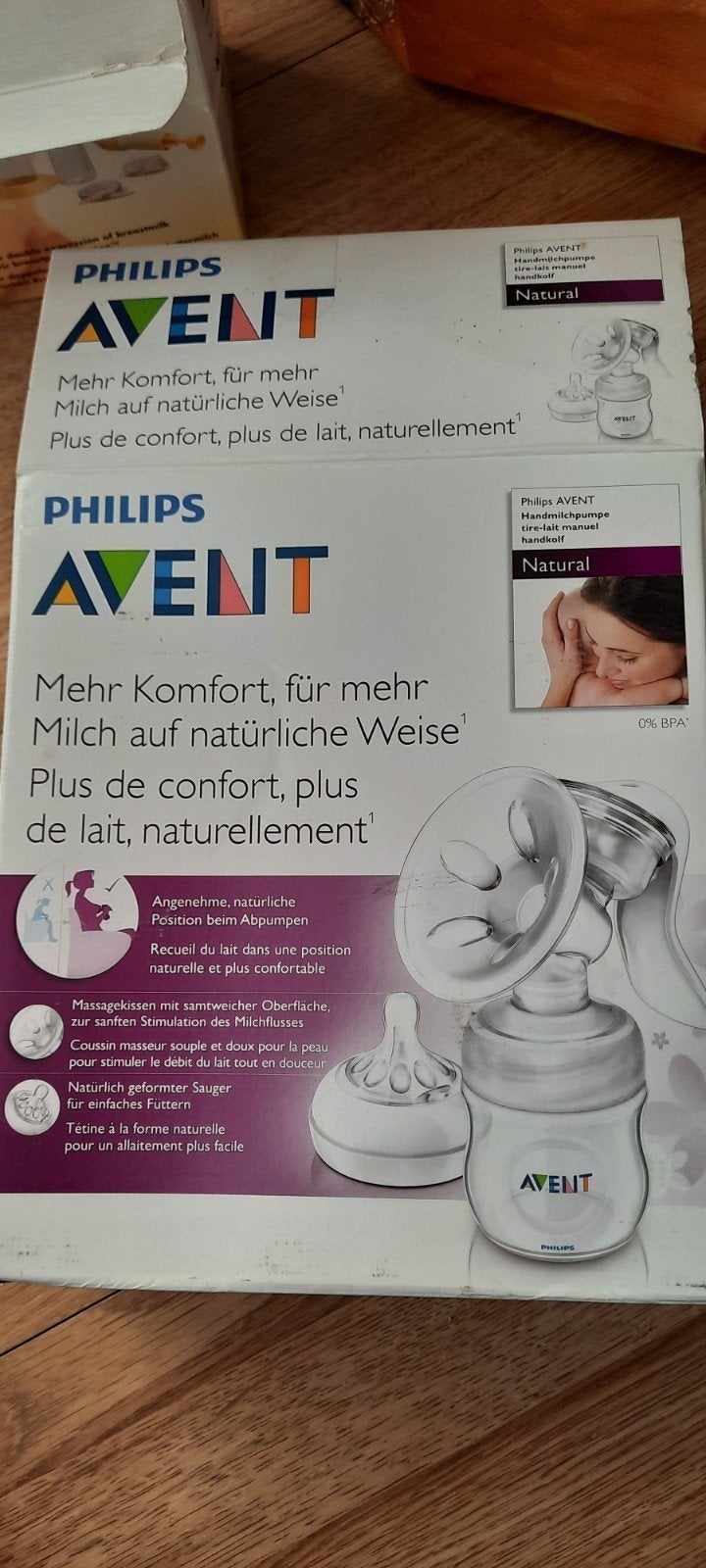 Philips Avent Natural Handkolf - Comfortabel en Natuurlijk, Nieuw, Borstkolf, BPA-vrij, Philips Avent