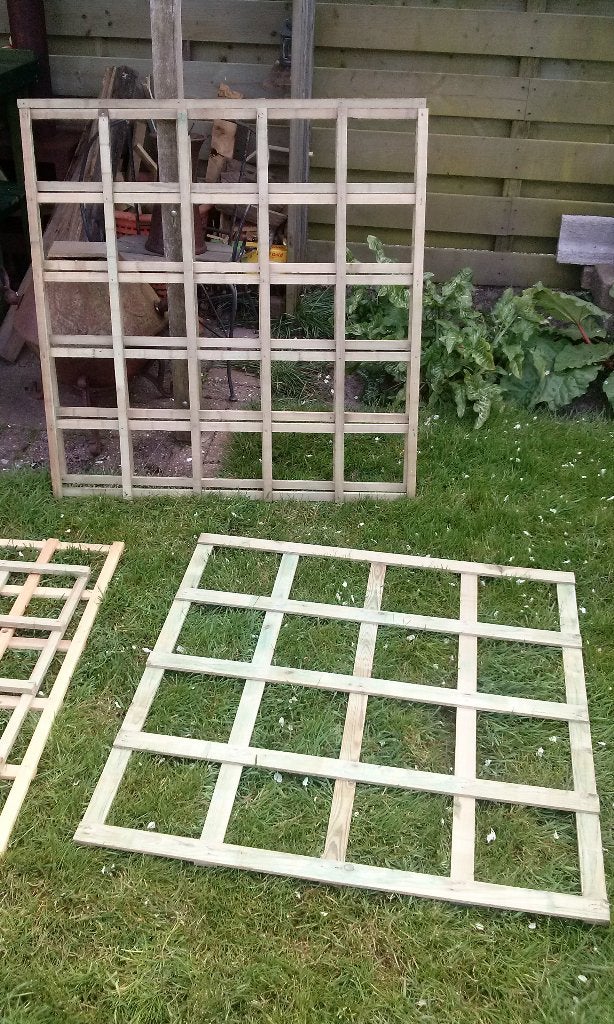 Rozenrekje Tuintafel Oppottafel, Tuin en Terras, Tuintafels, Ophalen, Nieuw, Rechthoekig, Hout