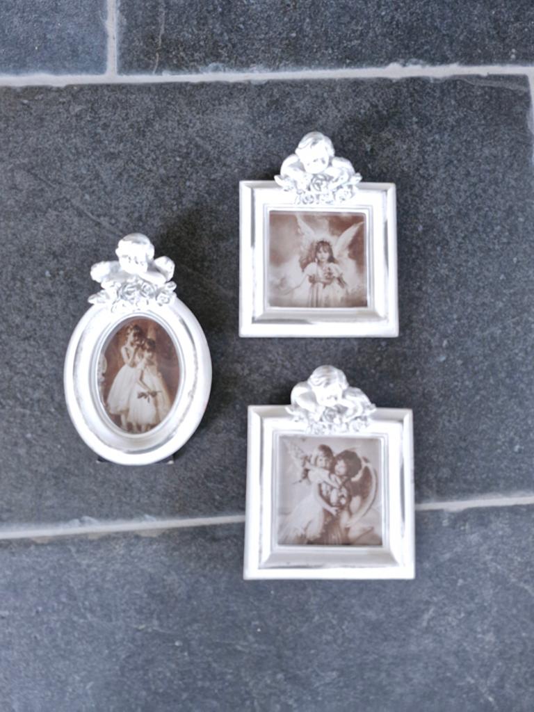 5 kleine fotolijstjes., Antiek en Kunst, Ophalen of Verzenden