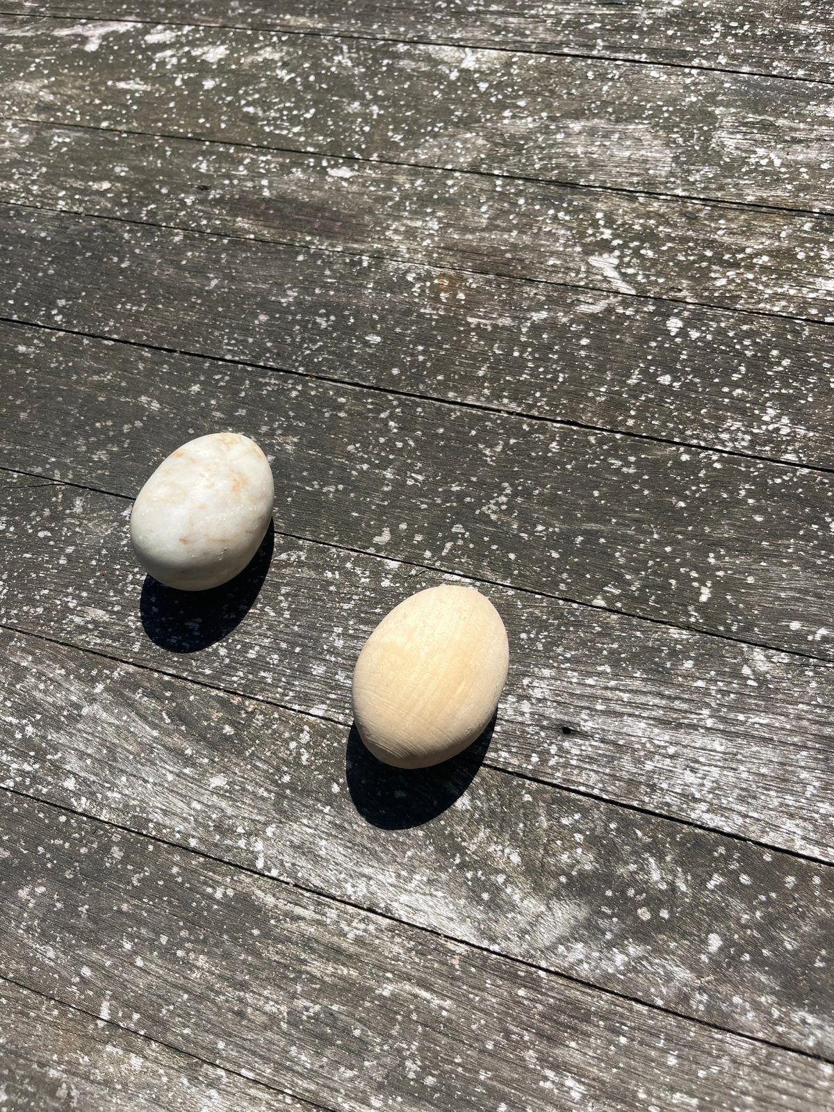 Nep eieren steen en hout, Ophalen of Verzenden