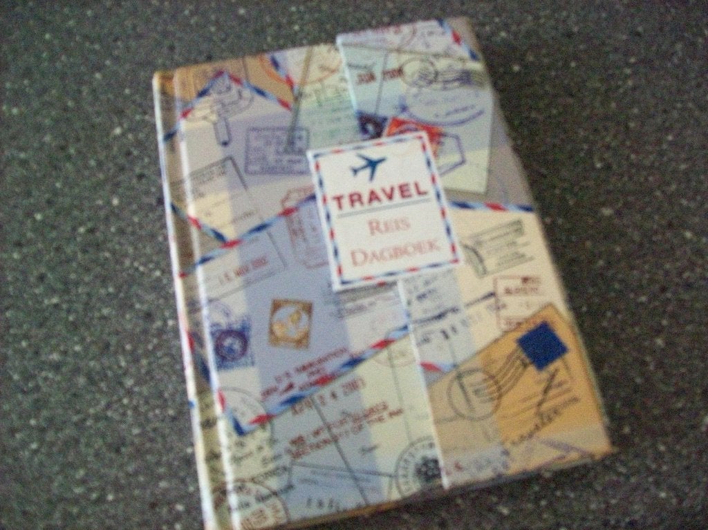 reis  travel dagboekje  13bij18cm, Diversen, Notitieboeken, Ophalen, Nieuw, A4