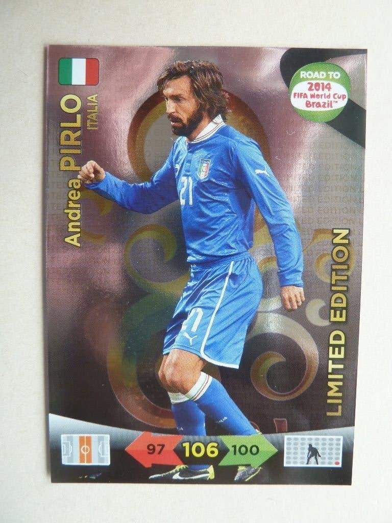 Panini Road to Brasil WK 2014  Andrea.Pirlo Limited Edition, Ophalen of Verzenden, Zo goed als nieuw, Buitenlandse clubs, Poster, Plaatje of Sticker