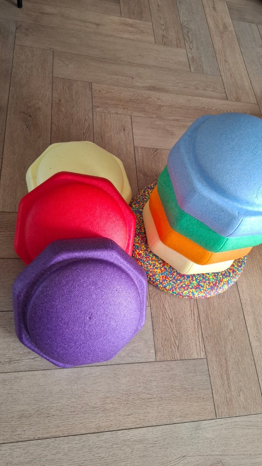 stapelstenen 7 stuks + balansboard, Ophalen, Nieuw