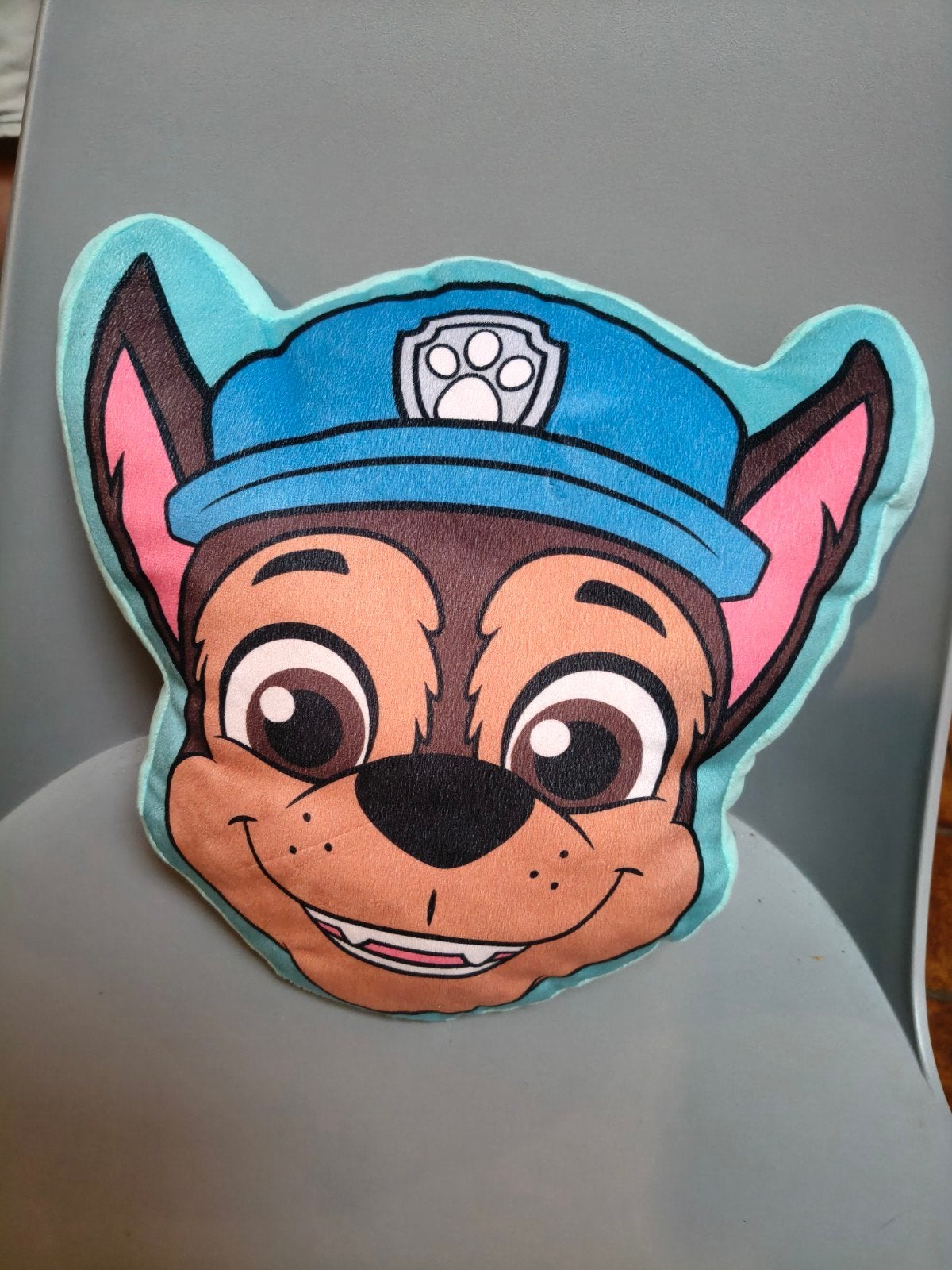 Paw Patrol Chase Kussen Knuffel, Overige merken, Zo goed als nieuw, Middelgroot (20 tot 80 cm), Meerkleurig