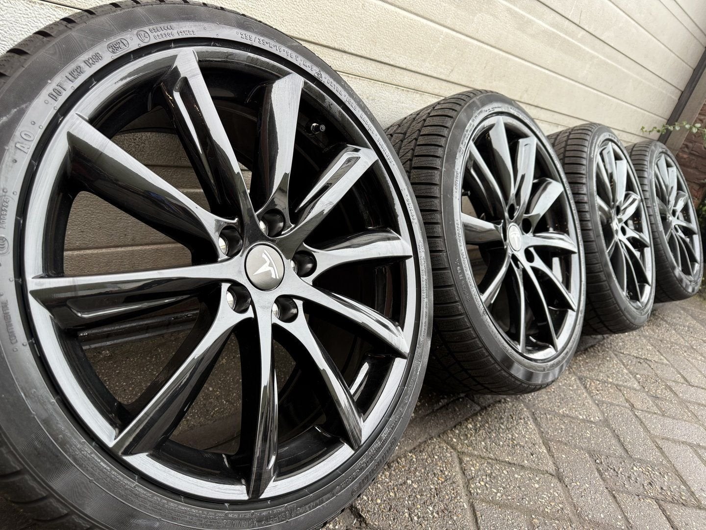 19 inch Tesla Model 3 velgen met banden bluetooth sensoren, Auto-onderdelen, 19 inch, -, -, Banden en Velgen