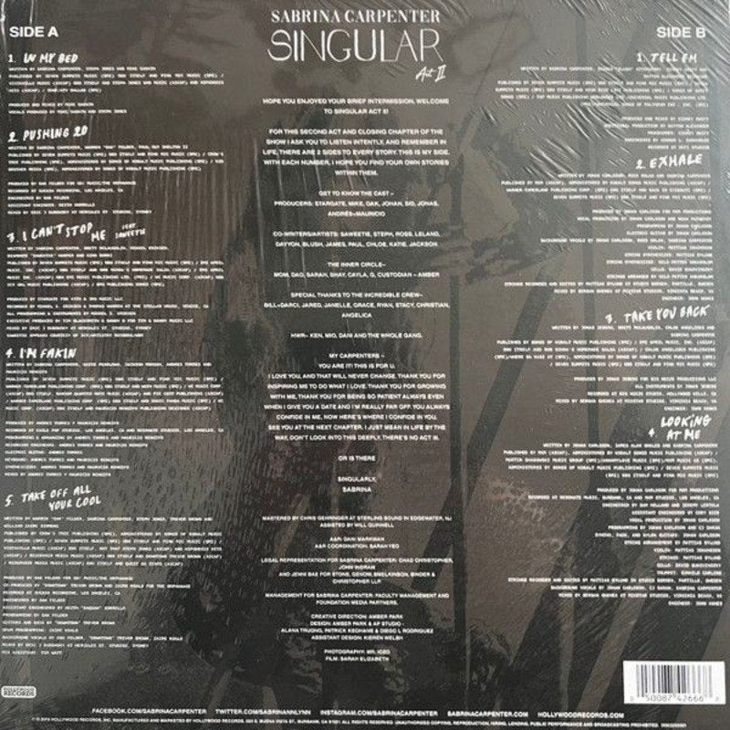 Sabrina Carpenter – Singular Act II | LP, LP, Pop, Beschermende buitenhoes, Ophalen of Verzenden