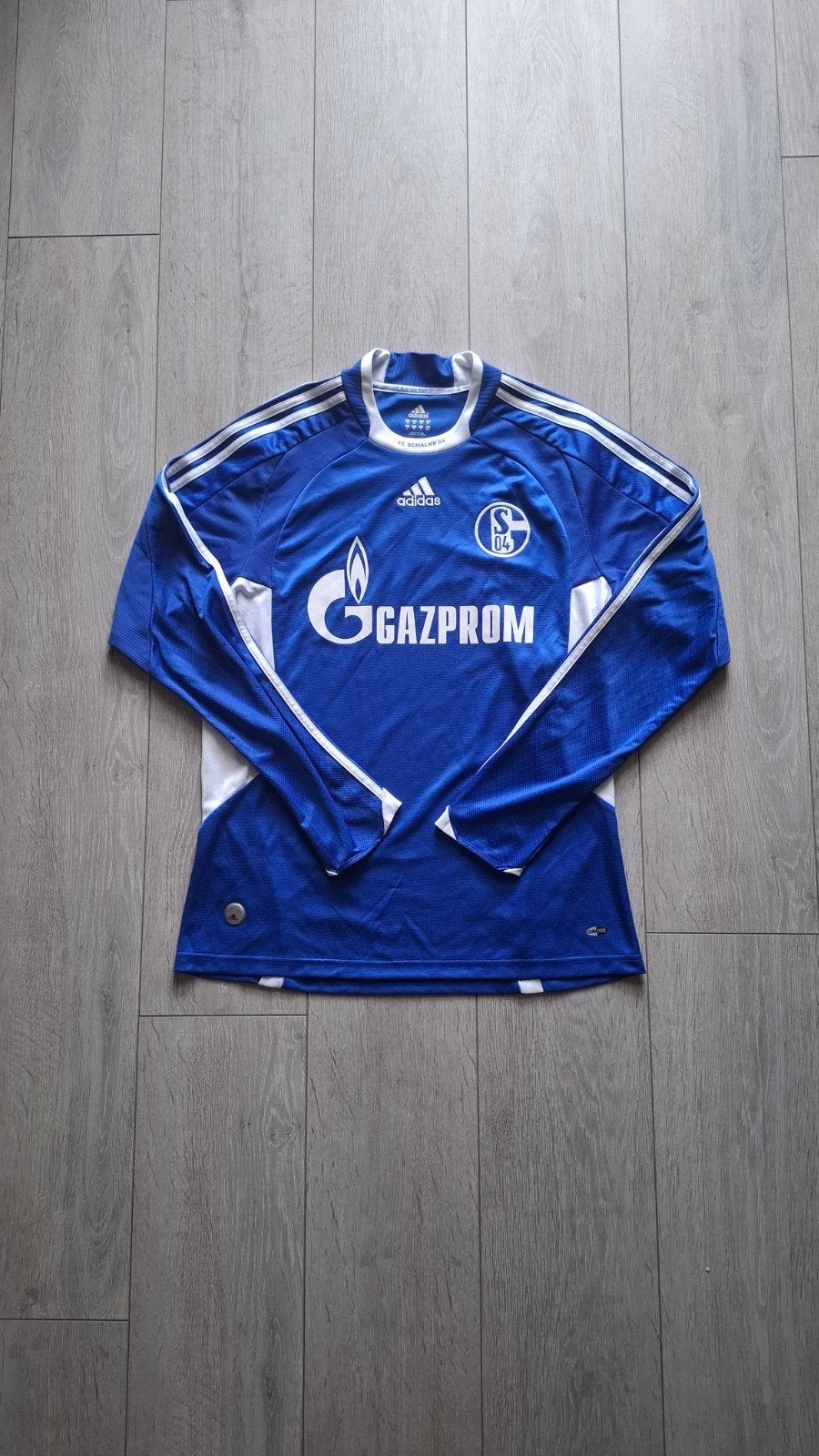 FC Schalke 04 2008/09 (thuis-tenue) Long-Sleeve, Maat M, Ophalen of Verzenden, Zo goed als nieuw, Shirt