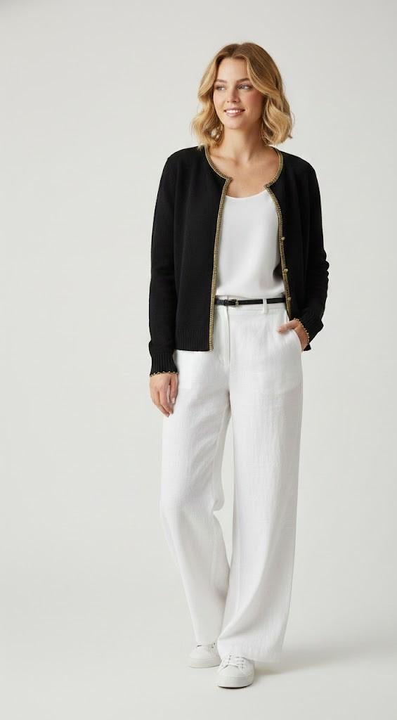 zomer vest Marccain, Kleding | Dames, Verzenden, Zwart, Maat 42/44 (L), Zo goed als nieuw