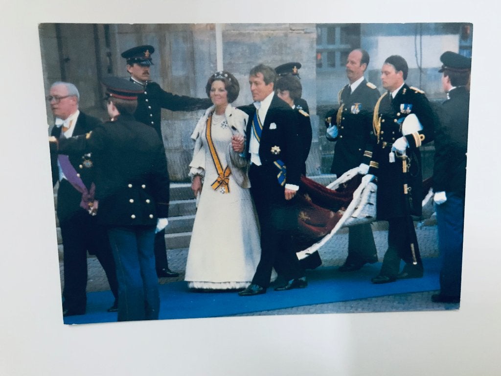 Inhuldiging Koningin Beatrix en Prins Claus - 30 april 1980, Ophalen of Verzenden, Gebruikt, Nederland, Kaart, Foto of Prent