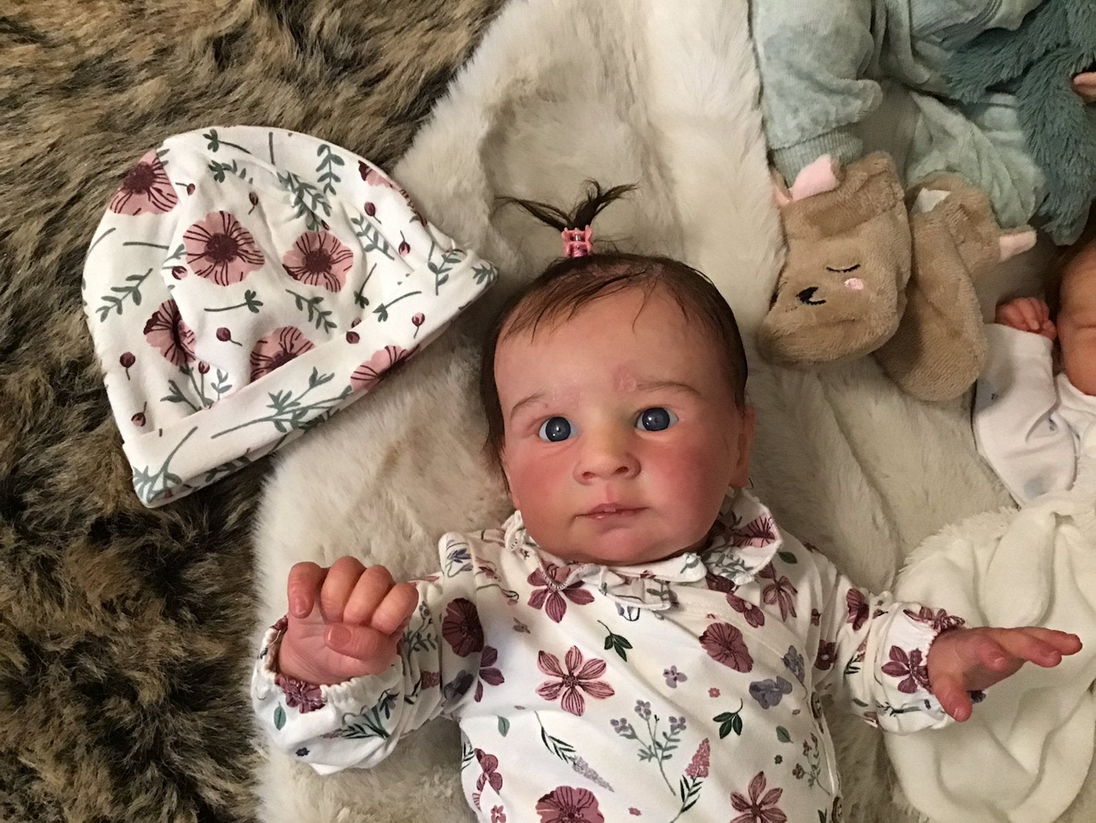Reborn Vian van Olga Auer , kan ook als meisje!!, Verzamelen, Ophalen of Verzenden, Zo goed als nieuw, Babypop, Levensecht of Reborn
