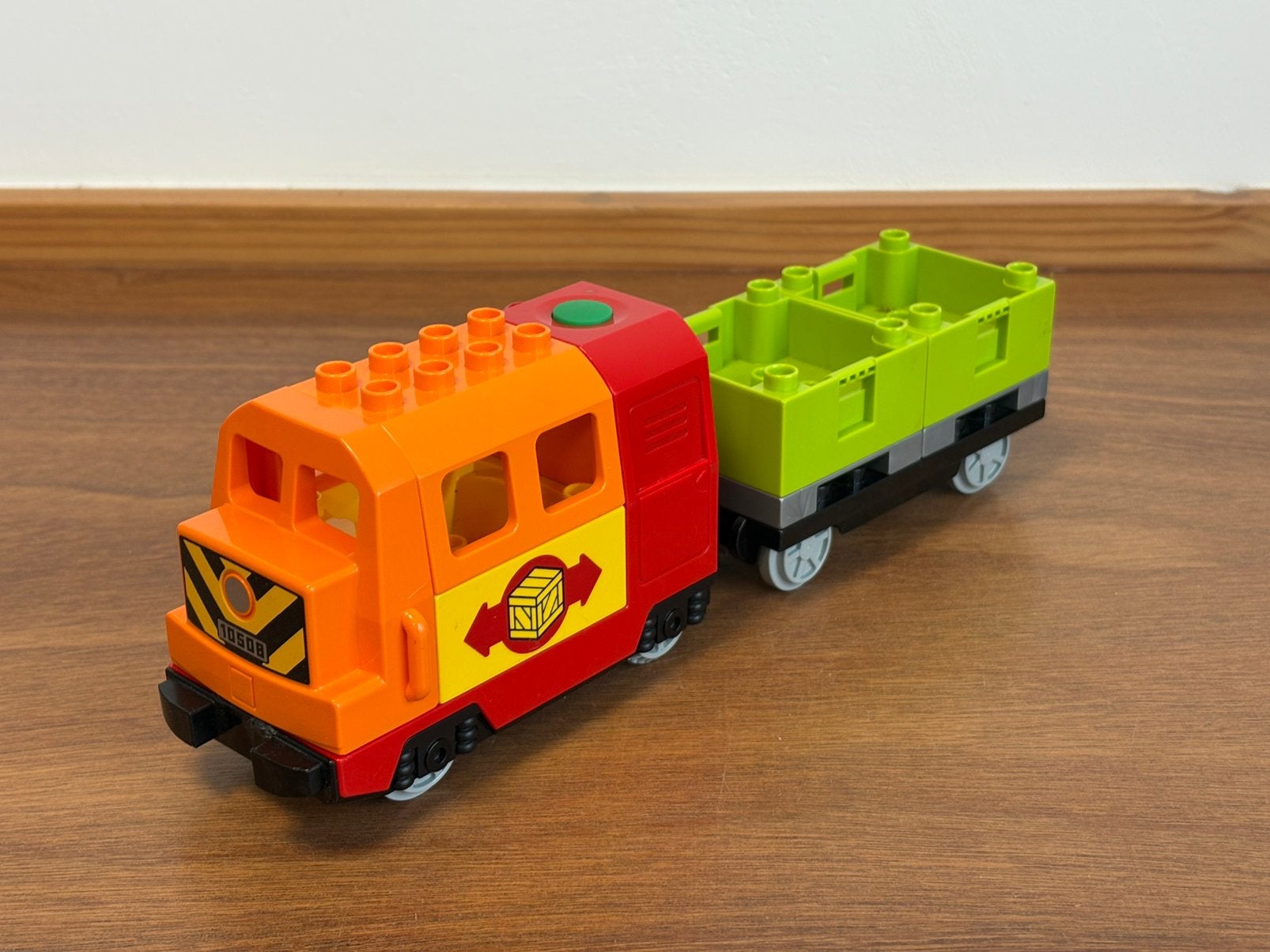Duplo elektrische trein met wagon, Ophalen of Verzenden, Duplo