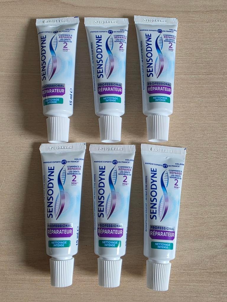 6x reistube Sensodyne Professional Repair, Ophalen of Verzenden, Nieuw, Tandpasta