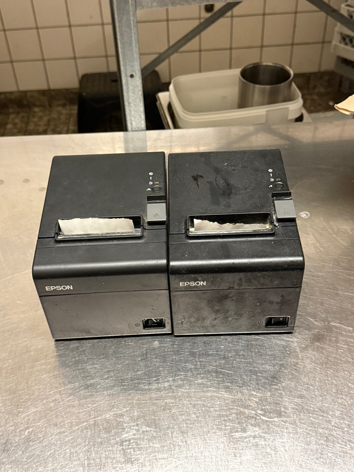 2x Epson TM-T20III Thermische Bonprinters - horeca, Zwart-en-wit printen, Printer, Ophalen of Verzenden, Zo goed als nieuw