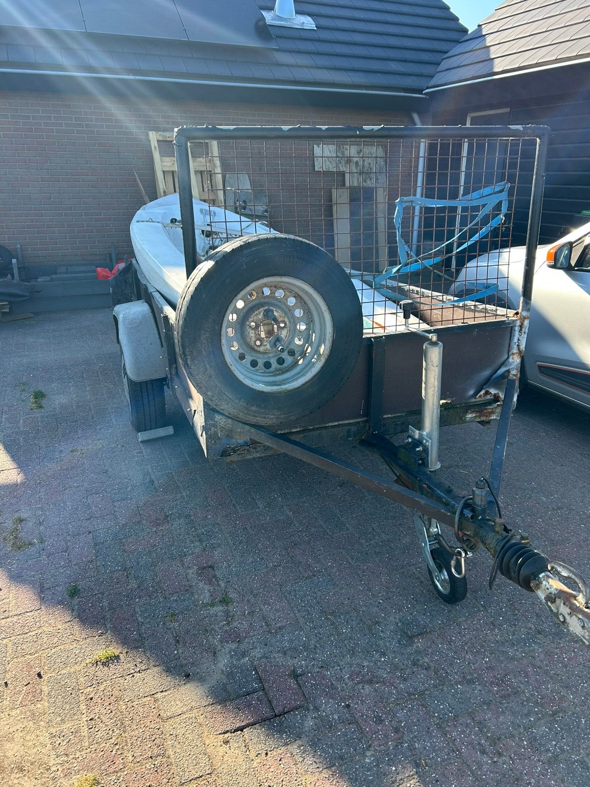 Aanhager / aanhangwagen / kar - 3 meter, Ophalen, Gebruikt