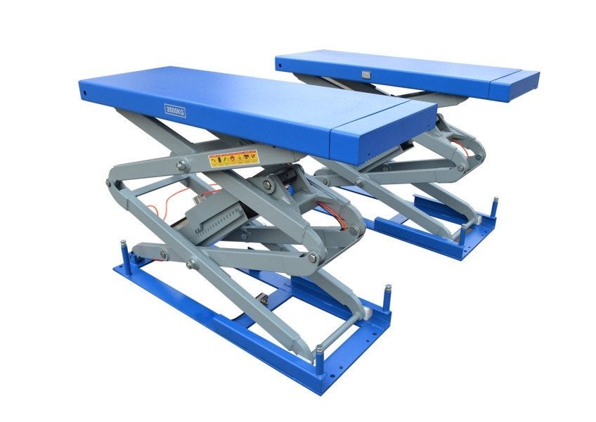 HBM 3500 KG Inbouw - Hydraulische - Schaar Hefbrug 230 Volt., Ophalen, Zo goed als nieuw