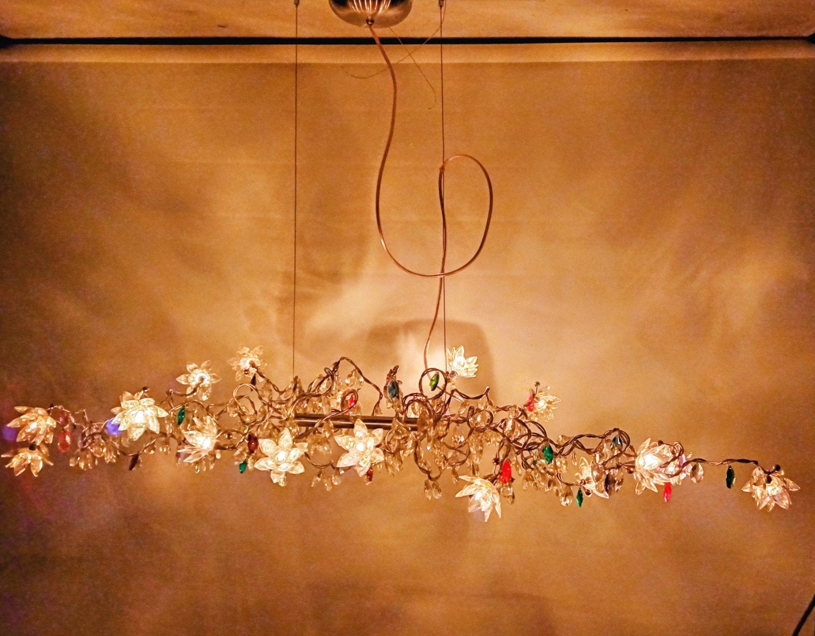 harco loor design lamp Tiara Jewel multicolor Kite xxl, Ophalen, Design, Zo goed als nieuw, Glas