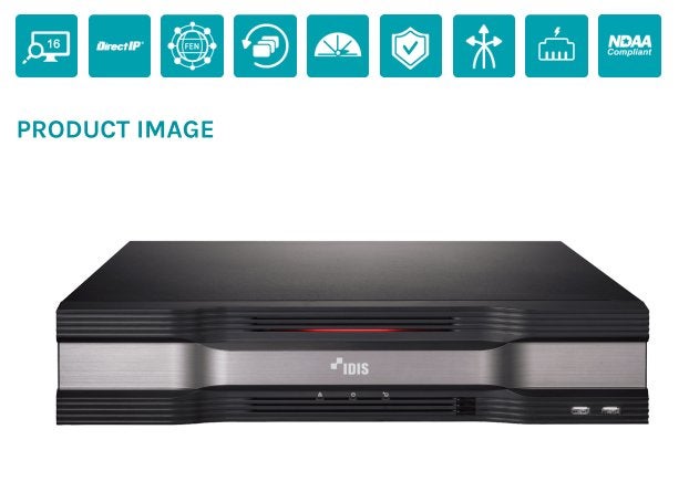 IDIS i-PRO DR-6516P-A 16 Channel POE Recorder 4 TB, Ophalen of Verzenden, Nieuw