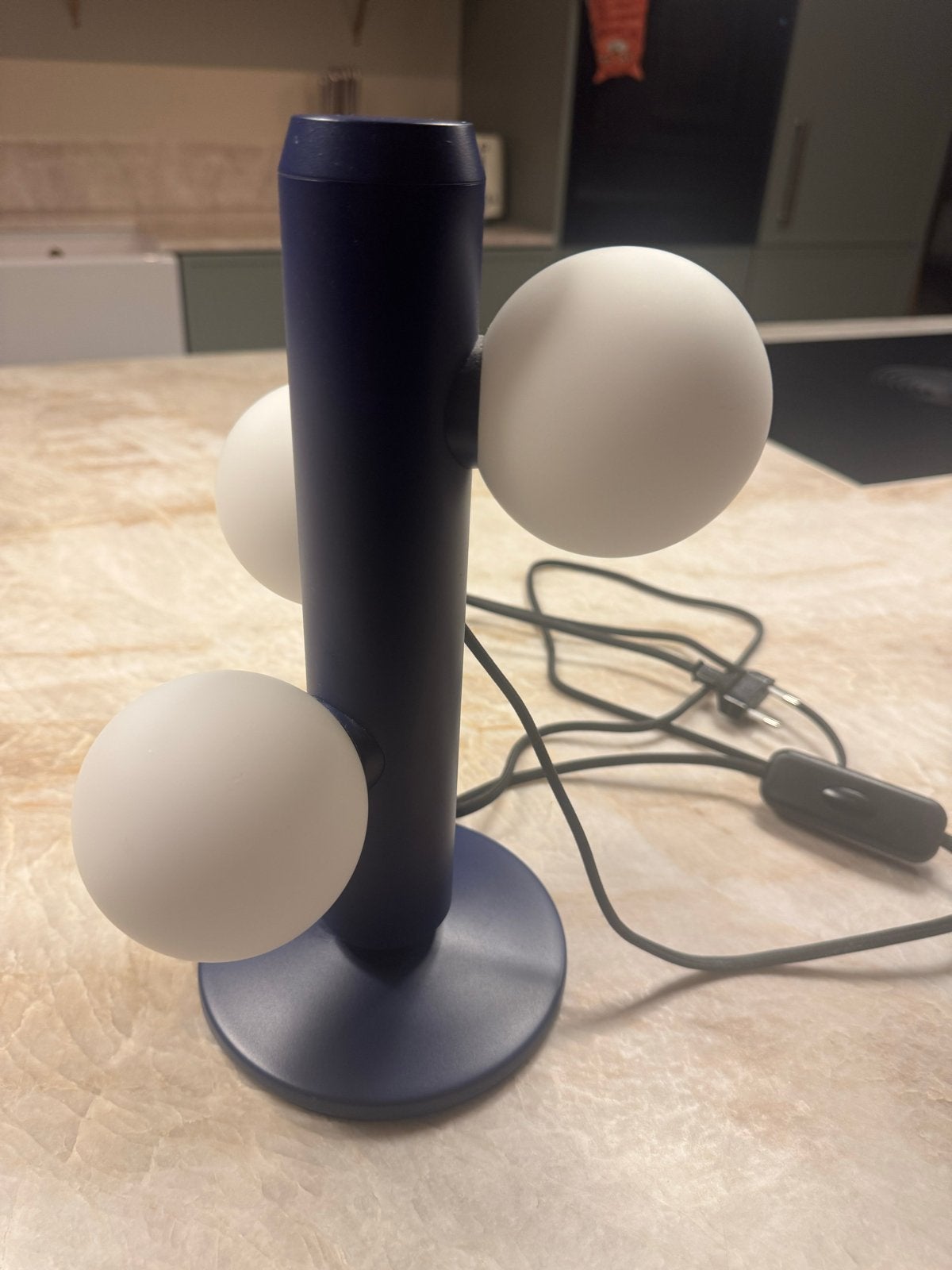 Fest Amsterdam Kaktee tafellamp - Kobaltblauw, Overige merken, 29 cm, Dimbaar, Ophalen