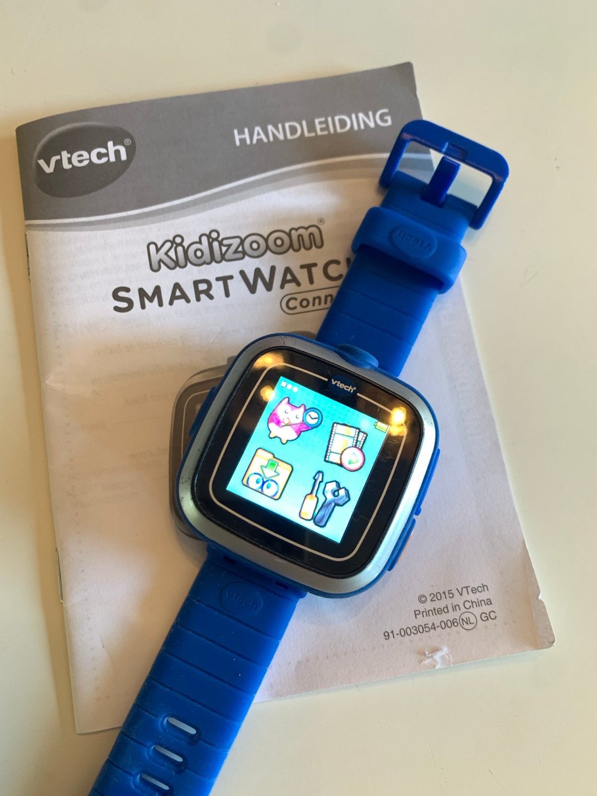 VTech Kidizoom Smartwatch - Blauw (inclusief handleiding), Ophalen of Verzenden, Gebruikt