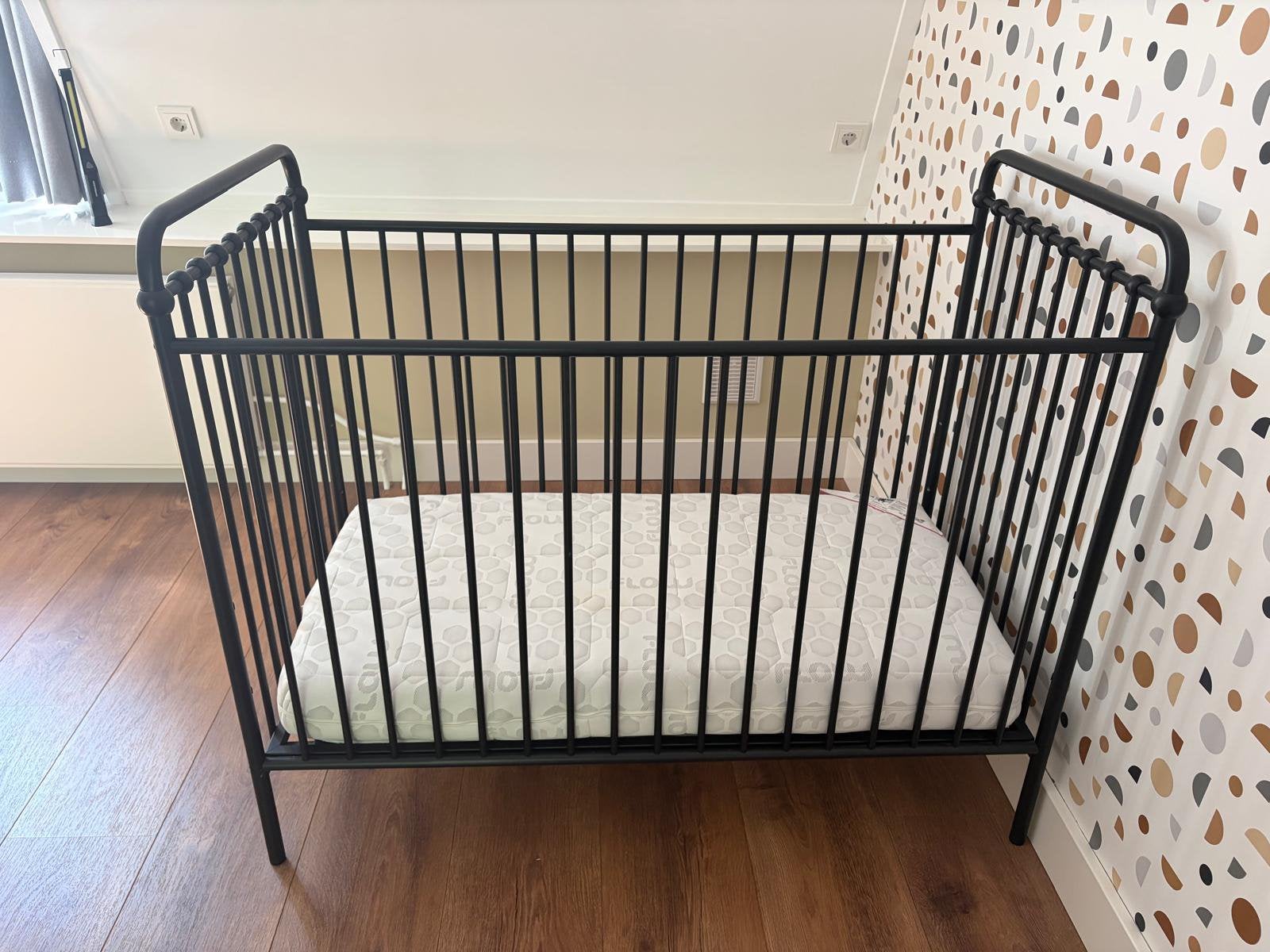 Ledikant met matras, Ophalen, Zo goed als nieuw, Minder dan 140 cm, Matras
