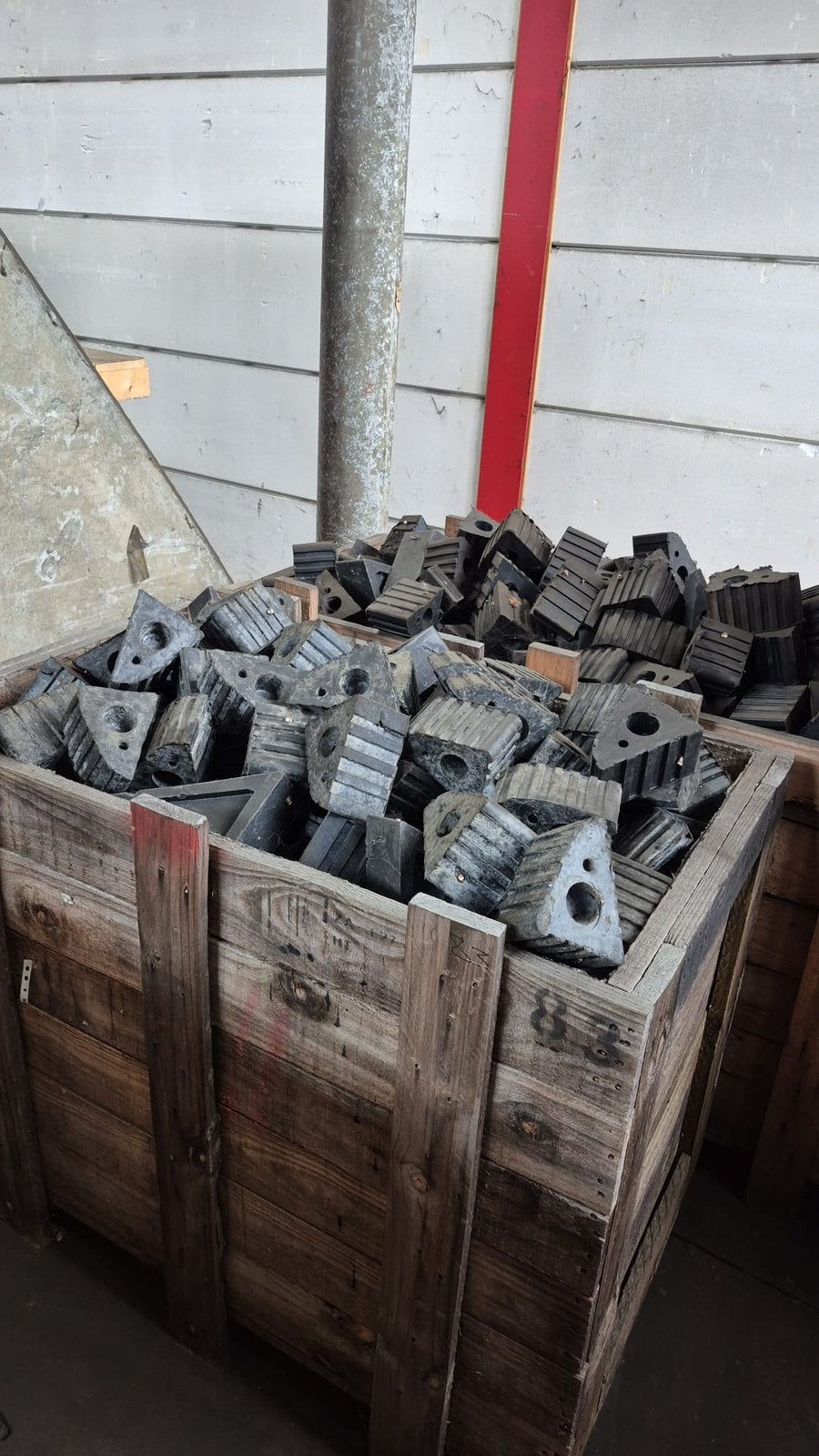 Rubber stabiliteits klossen voor transport, Tuin en Terras, Haardhout, Minder dan 3 m³, Ophalen