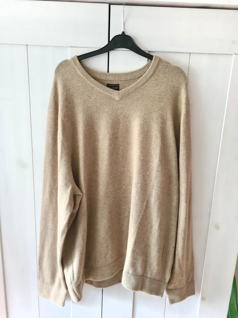 Guess Trui Heren Nieuw, Beige, Ophalen of Verzenden, Guess, Maat 56/58 (XL)