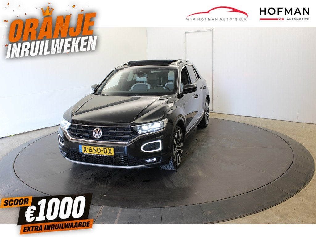 Volkswagen T-Roc 2.0 TSI 4Motion Sport Pano Vol Leder Virtua, Auto's, Volkswagen, 15 km/l, Gebruikt, Zwart, Vierwielaandrijving