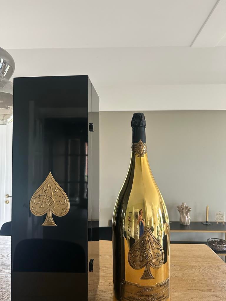 Dummy fles 6 liter Armand de Brignac, Ophalen of Verzenden, Zo goed als nieuw, Frankrijk, Champagne