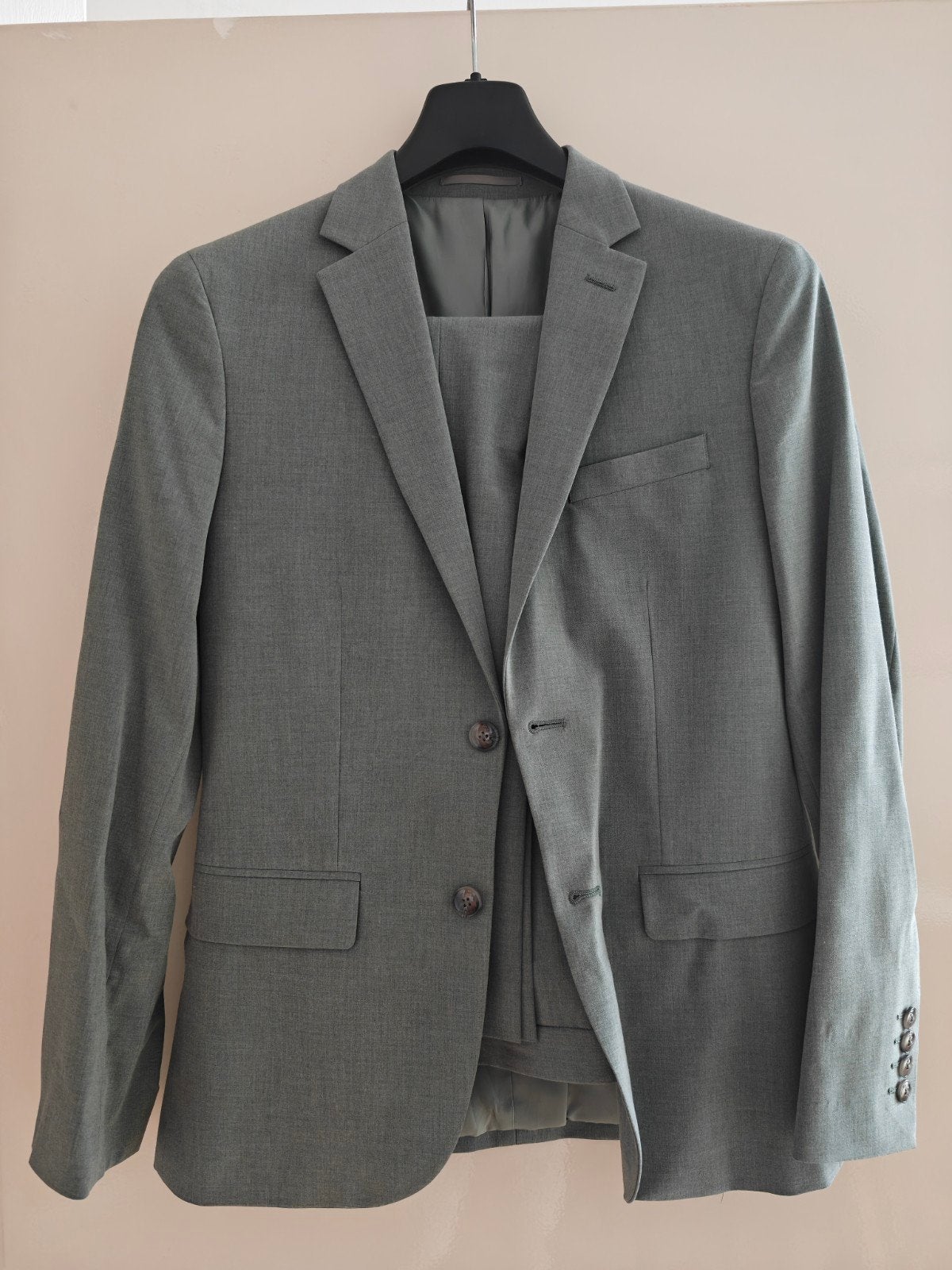 Mango The Suit Collection Super Slim Fit Pak - grey/green, Ophalen of Verzenden, Zo goed als nieuw, Mango, Grijs