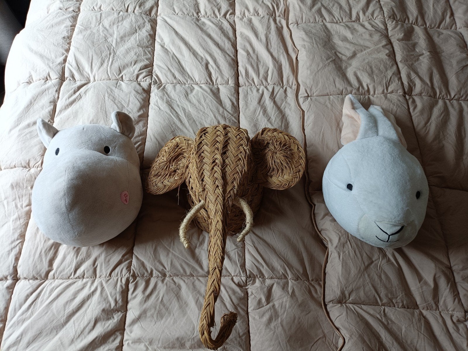 3 dieren voor aan de muur, Kinderen en Baby's, Kinderkamer | Inrichting en Decoratie, Ophalen, Zo goed als nieuw, Wanddecoratie