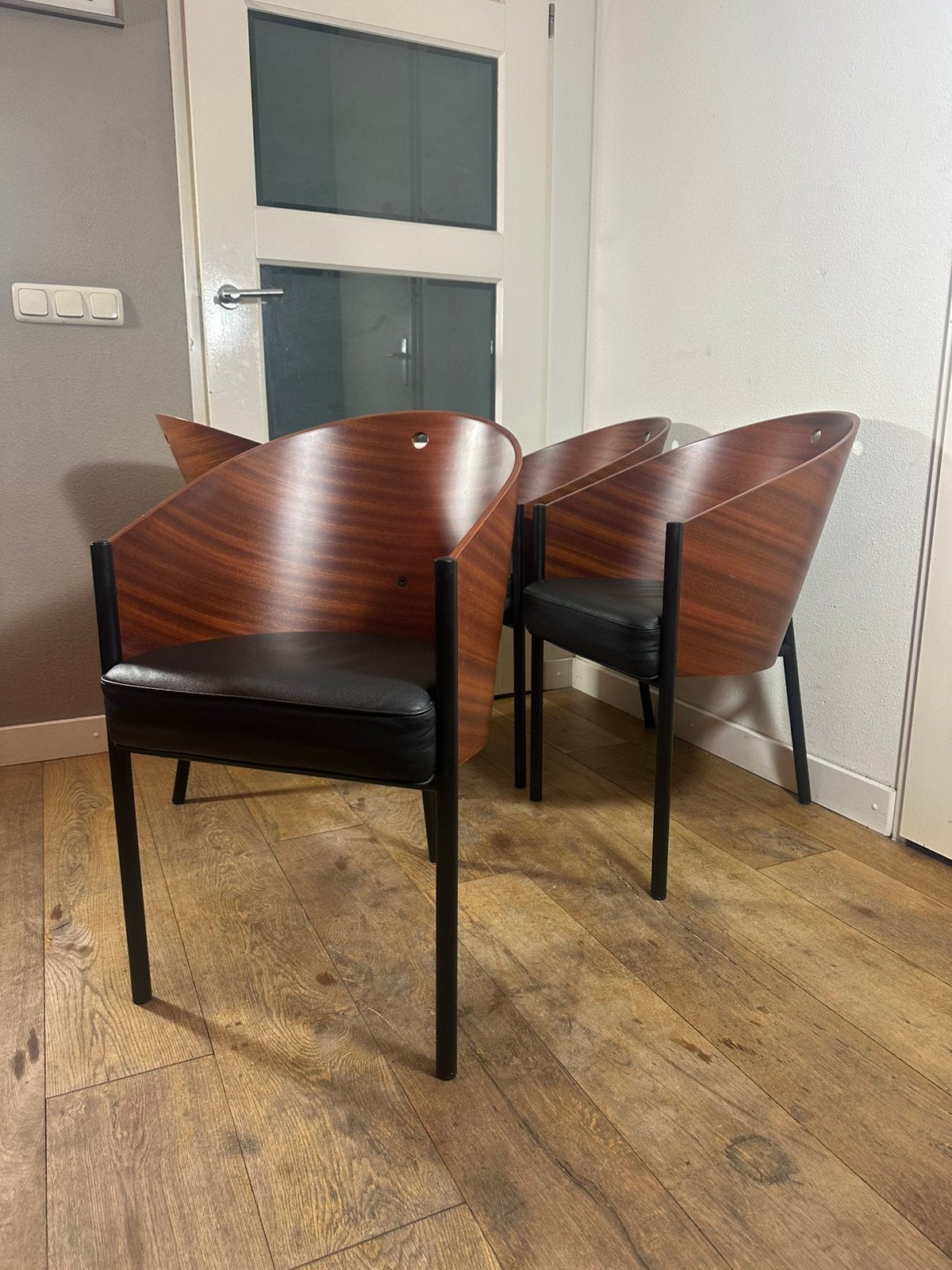 4 prachtige originele Costes stoelen Phillipe Starck Driade, Huis en Inrichting, Stoelen, Gebruikt, Zwart, Design, Ophalen of Verzenden