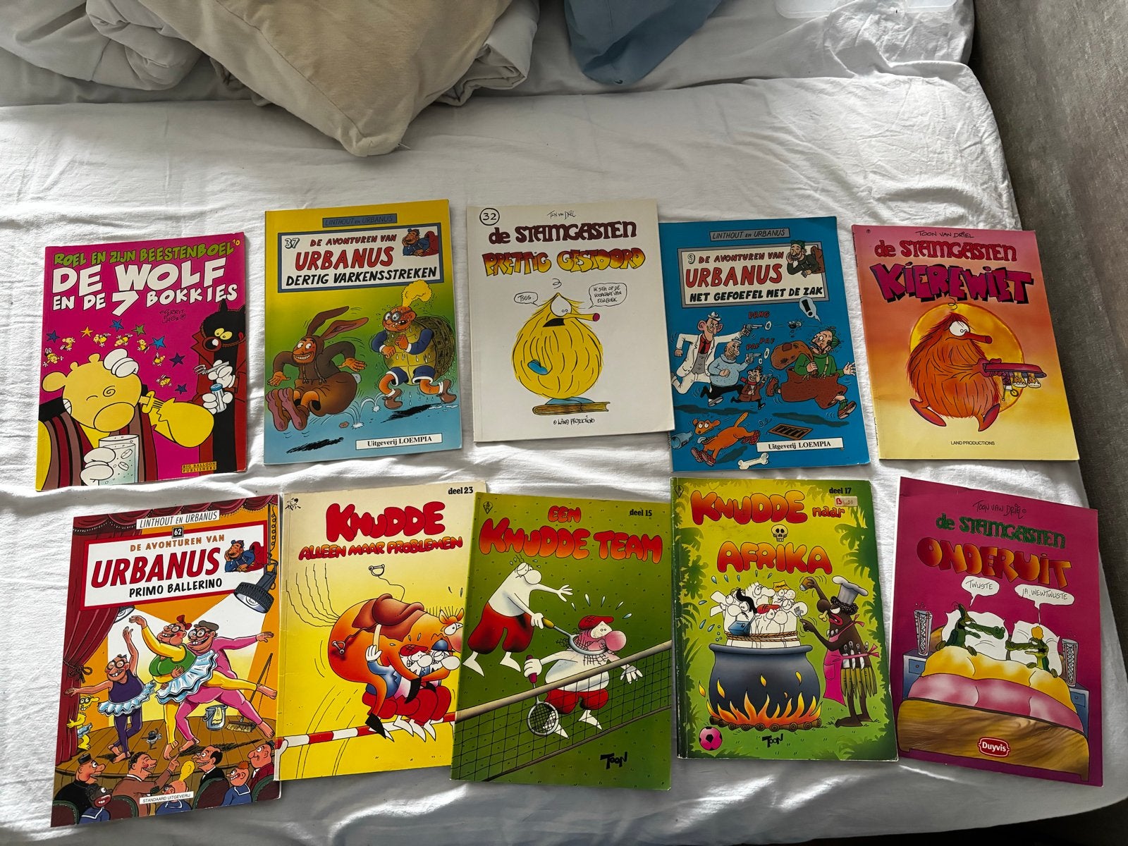 Diverse stripboeken: Urbanus, De Wolf en De 7 Geitjes, Meerdere stripboeken, Ophalen of Verzenden, Gelezen