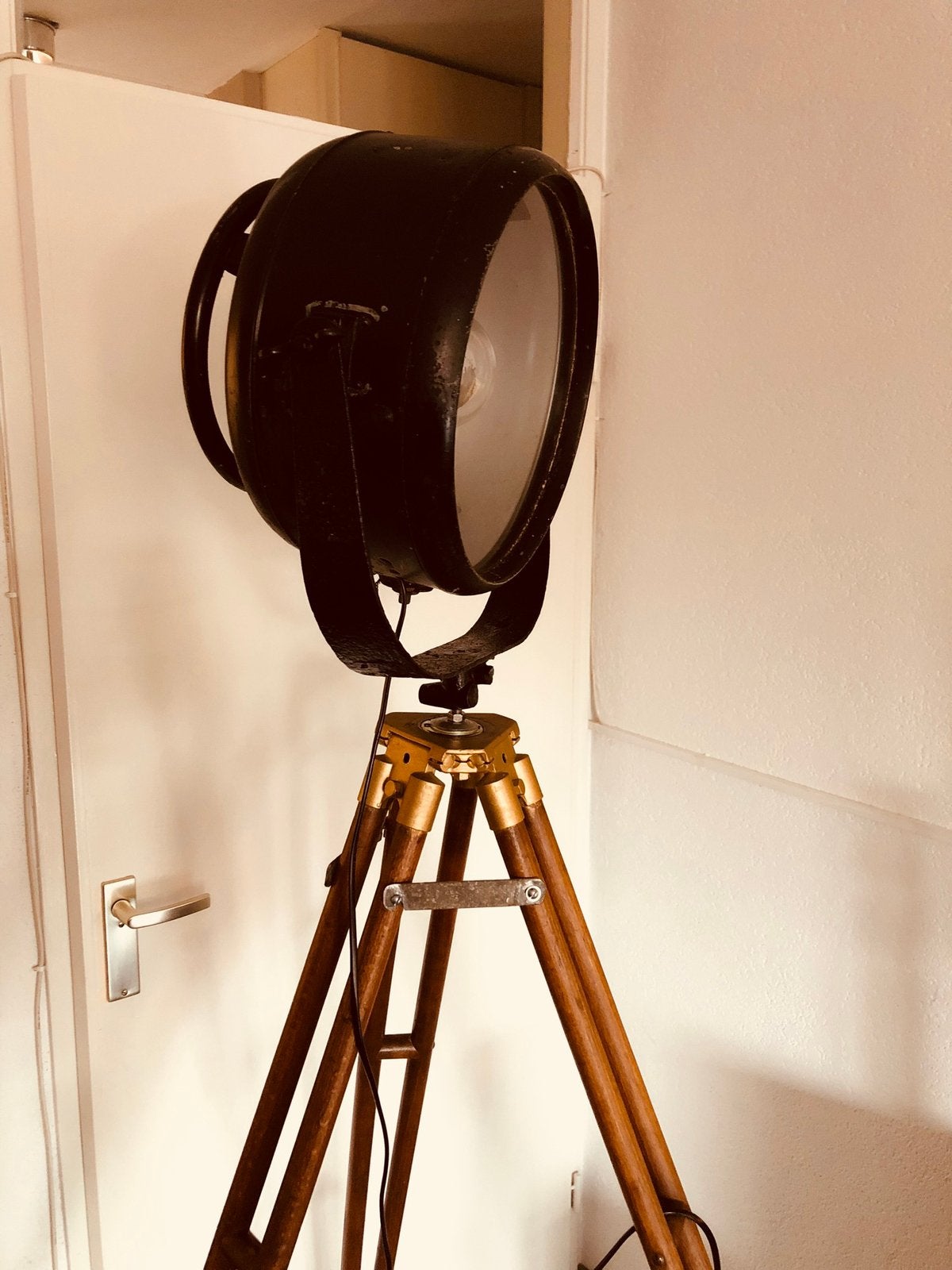Antieke signalspotlight Carl Zeiss “Jena”1920, Ophalen of Verzenden, Gebruikt, Glas, Minder dan 100 cm