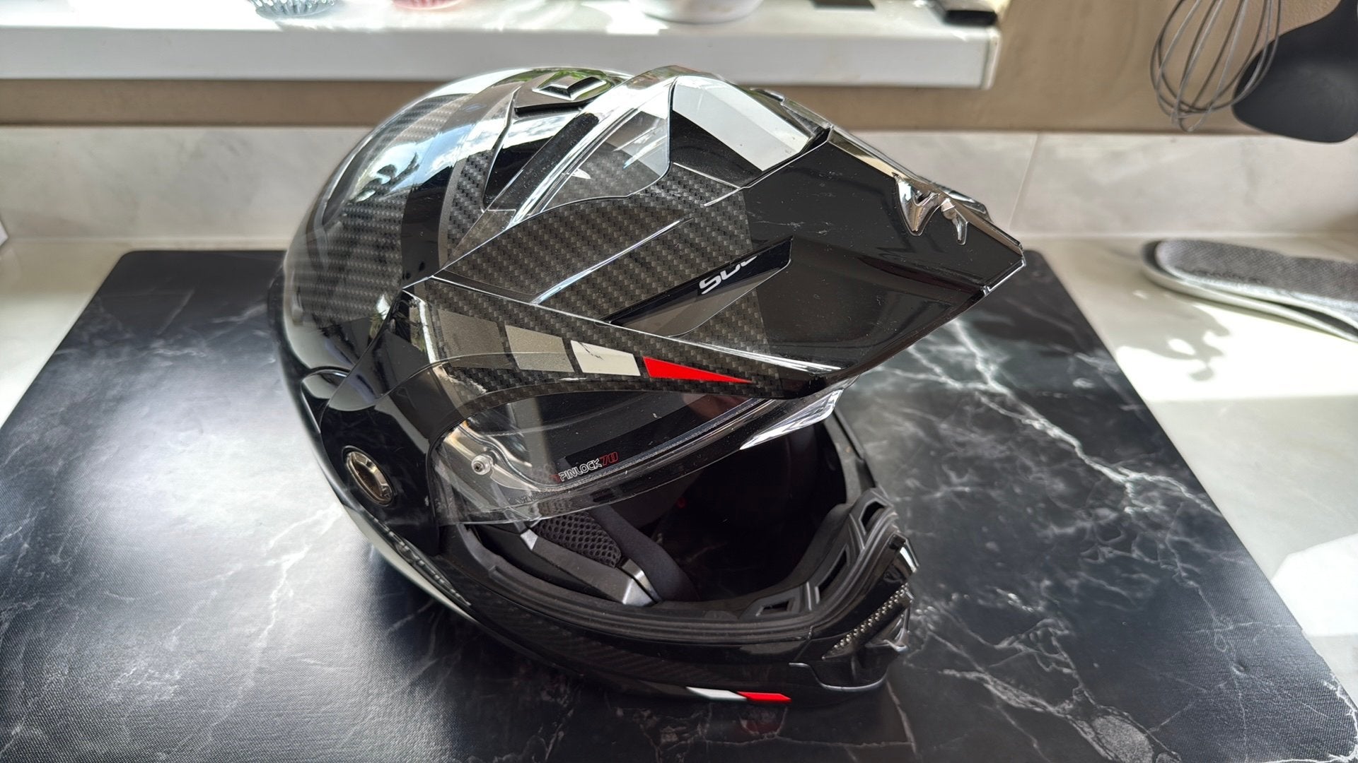 Scorpion adventure helm, Ophalen of Verzenden, Tweedehands, Integraalhelm, Overige merken