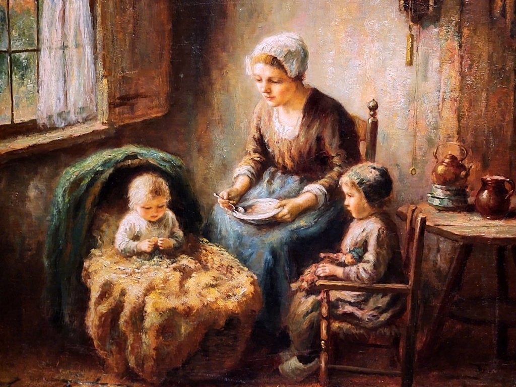 Cor Bouter, 62x75cm doekmaat, bladg. lijst, 1350,- euro, Ophalen, Doek, Portret of Personen, Impressionistisch