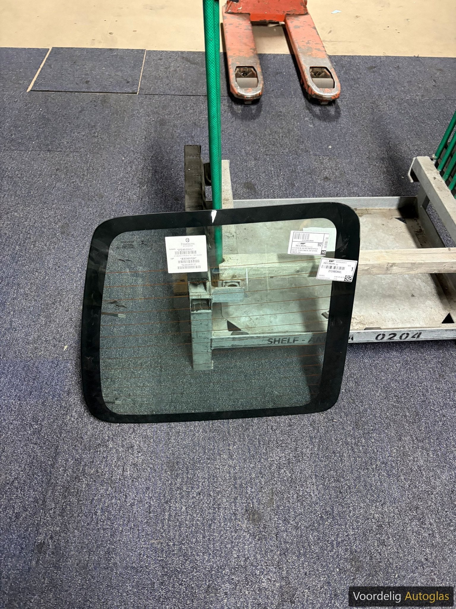 CITROEN BERLINGO I 09/96 - 05/08 ACHTERRUIT DEUR LINKS GROEN, Gebruikt, -, Ophalen of Verzenden, -