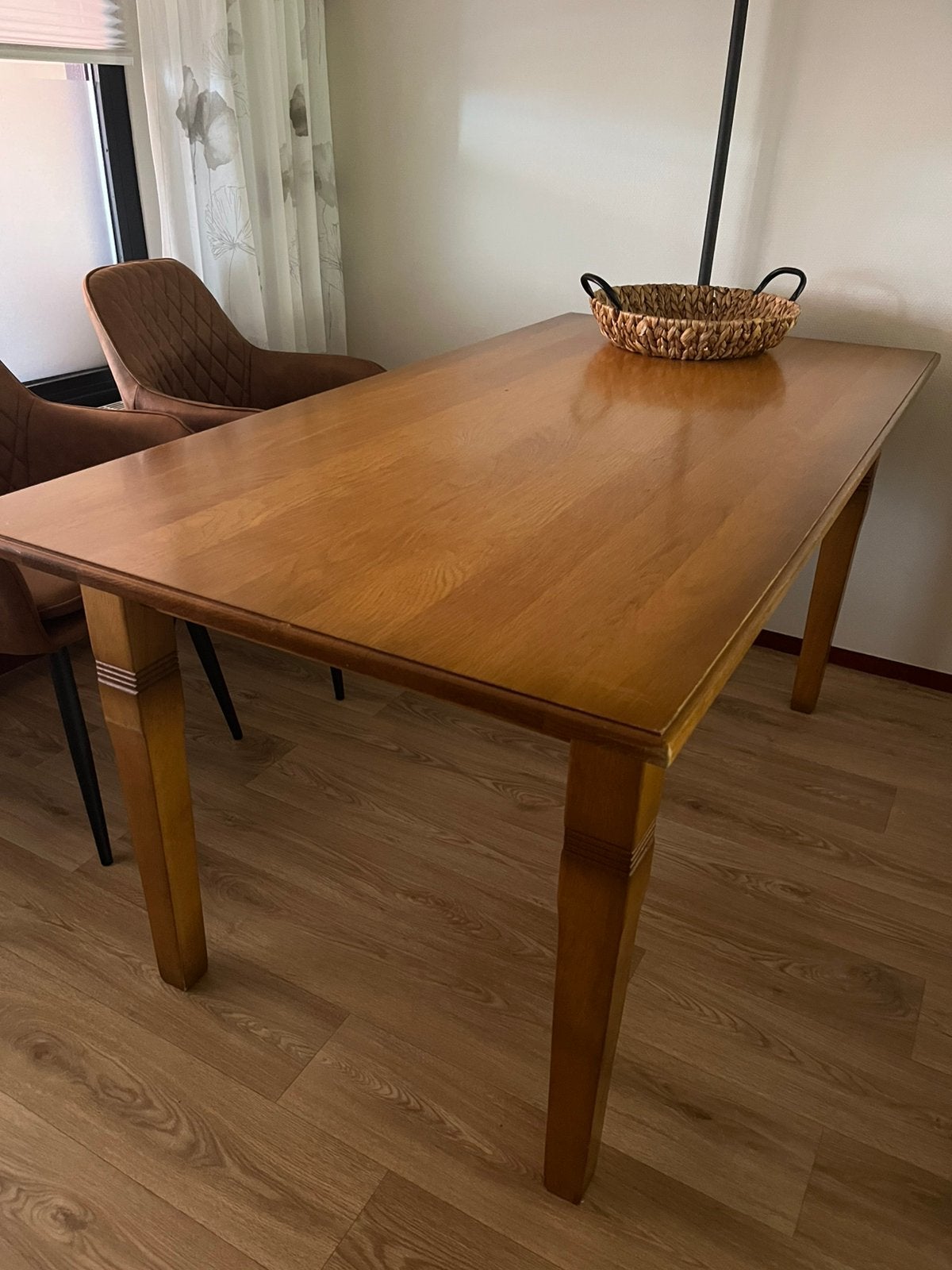 Eettafel, Huis en Inrichting, Tafels | Eettafels, Ophalen, Gebruikt, 100 tot 150 cm, Eikenhout