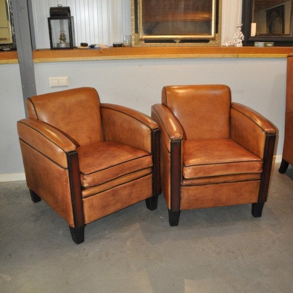 Nieuwe schapenleren fauteuils te koop, Ophalen of Verzenden, Nieuw, Leer