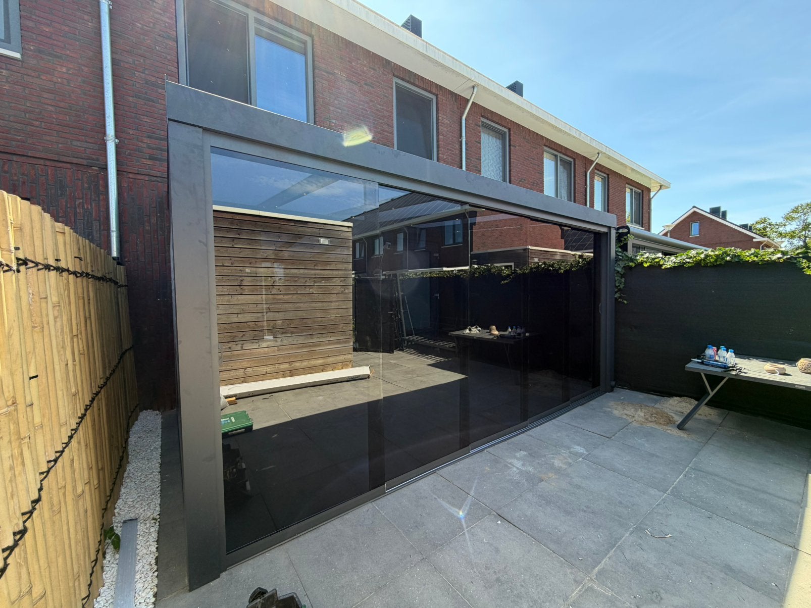 Kijk naar de advertie staat een korting Glazenschuifwanden, Tuin en Terras, Overkappingen, Verzenden, Nieuw, Veranda