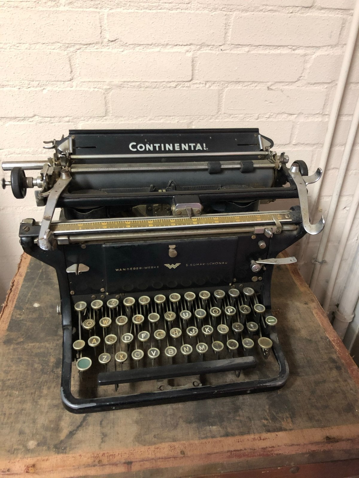 CONTINENTAL typemachine Wanderer Werke 1920-1940 WO2/WWII, Diversen, Ophalen of Verzenden, CONTINENTAL Wanderer Werke, Nvt, Nvt
