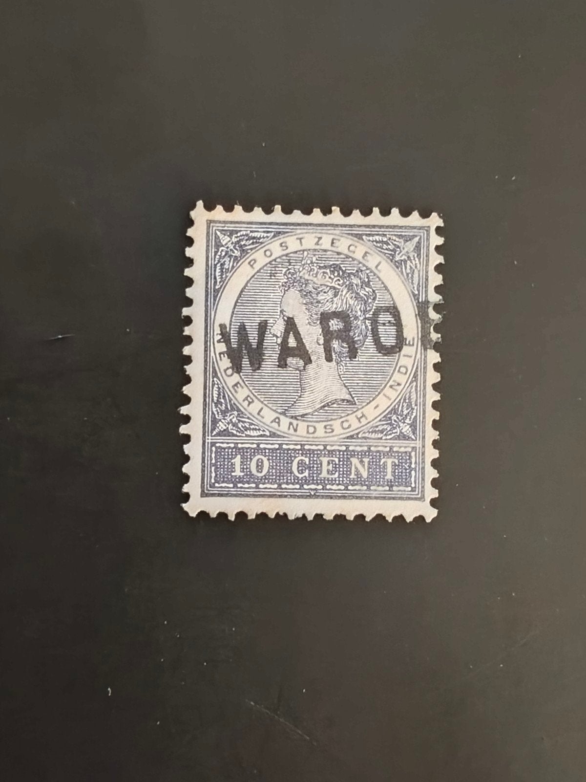 Nederlands-Indië 10 cents 1903-08, NVPH 48, WAROE overdruk, Ophalen of Verzenden