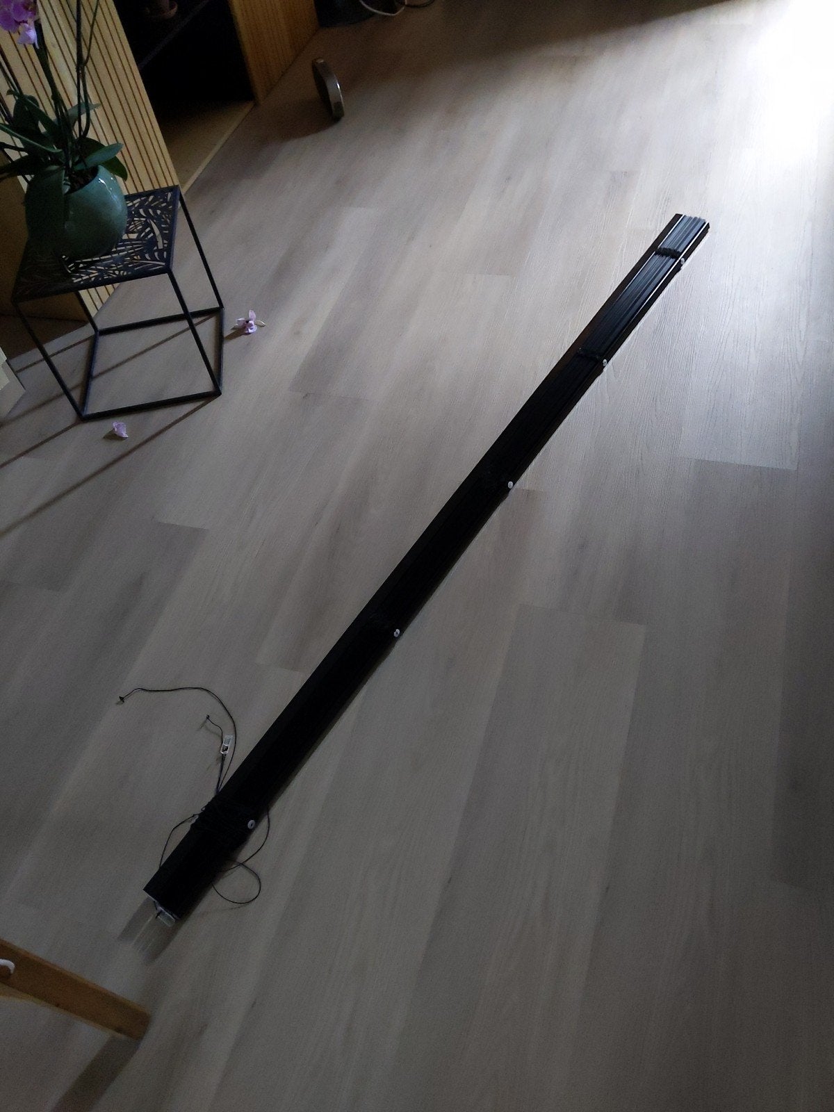Twee zwarte metalen jaloezieën - groot en klein, Jaloezie, Gebruikt, Zwart, Metaal