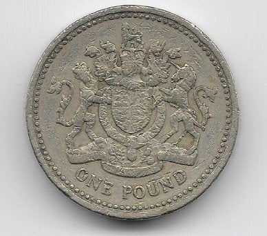 Verenigd Koninkrijk 1 pound 1983 "Royal Arms" KM# 933, Verzenden, Overige landen, Losse munt