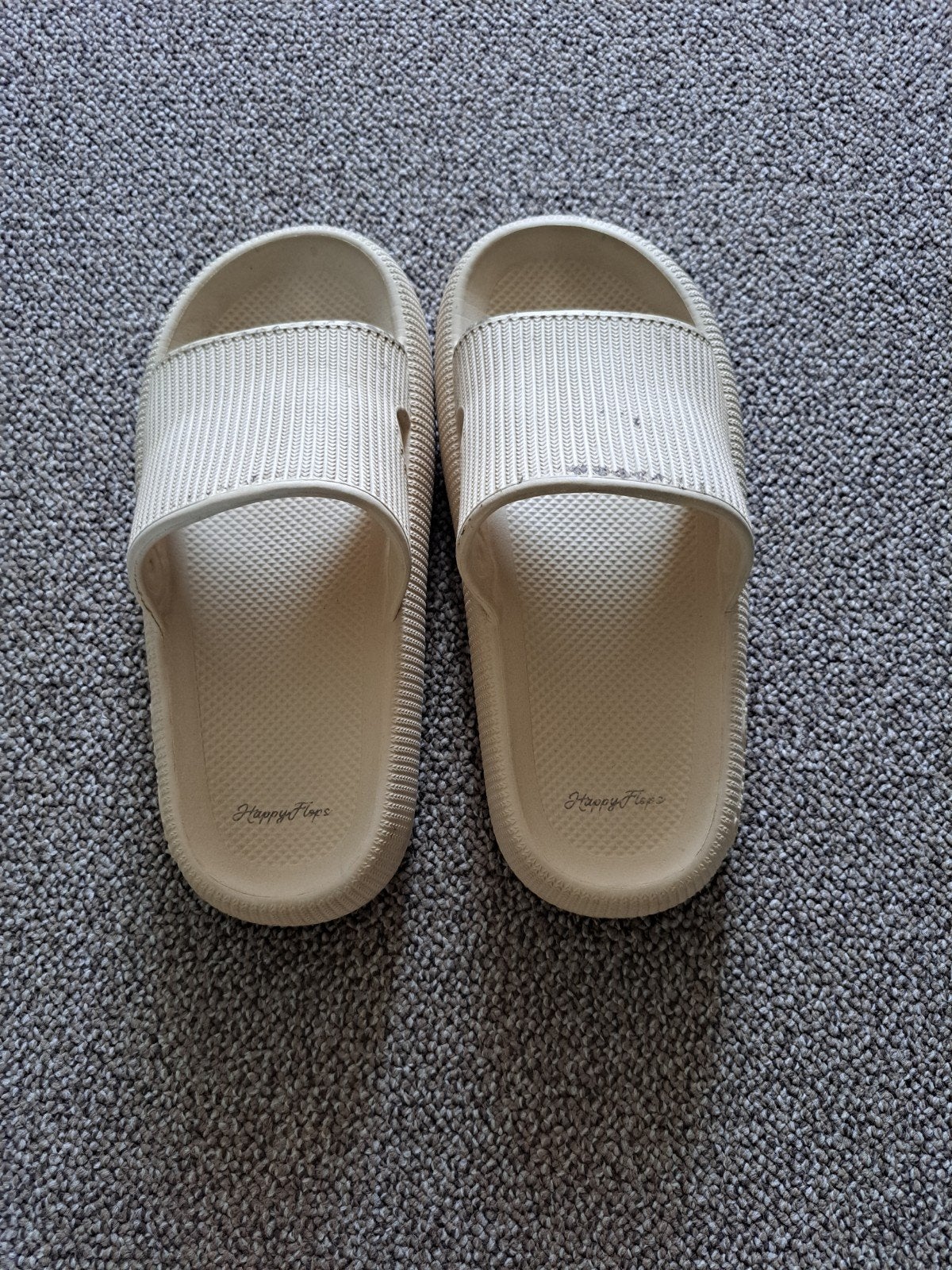 Happy Flops slippers maat 34-35, Slippers, Beige, Ophalen of Verzenden, Gedragen