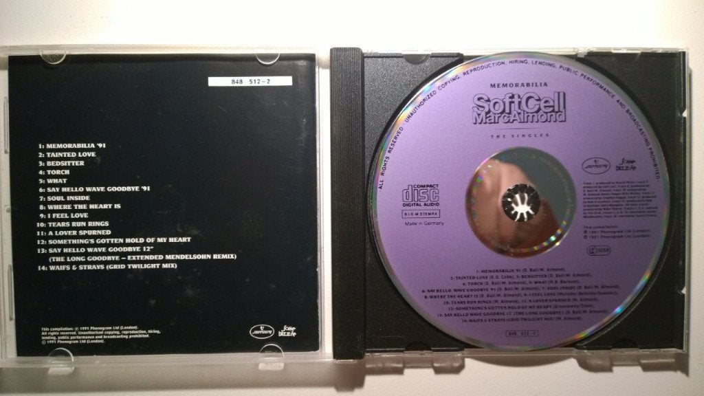 Soft Cell & Marc Almond - Memorabilia The Singles, Ophalen of Verzenden, Zo goed als nieuw, Pop, Album